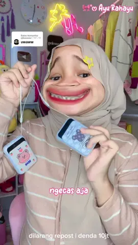 Membalas @qilaaaaaa♡☆♡☆ powerbank mini yang gemes ini kapasitasnya 20.000mAh !! aman bgt buat hp kamu bestie 😭🖐🏻 #ayurahayu #lentiven #powerbank20000mah 