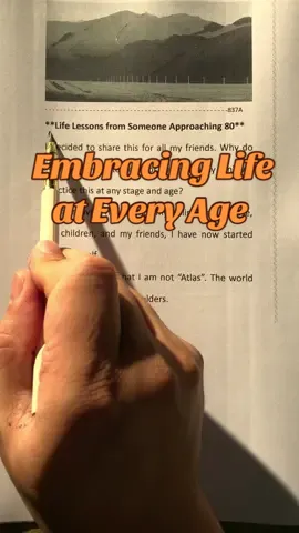 Embracing Life at Every Age #fyp #foryou #SelfLove #SelfReflection #LoveYourself #SelfCare #Mindfulness #Reflection #PersonalGrowth #EmbraceEveryEmotion #UnapologeticallyMe #TransformationTuesday 