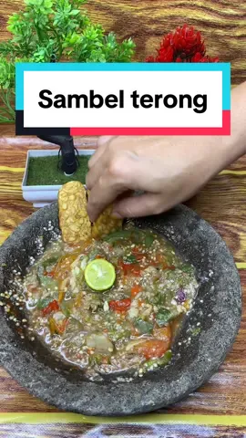 Sambel terong Bahan bahan: 4 buah terong 2 potong ikan asin 3 siung bawang merah 2 siung bawang putih 1 buah tomat 3 buah cabe merah kriting Gula  Garam Penyedap Trasi bakar #sambelterong #sambelterongrebus #resepsambel #menumakansiang #terong 