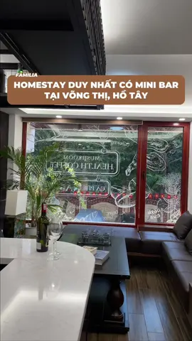 Homestay duy nhất có mini bar ngay tại Hồ Tây 🤔🥂 #minibar #homestayhotay #familiahomestay #fyp 
