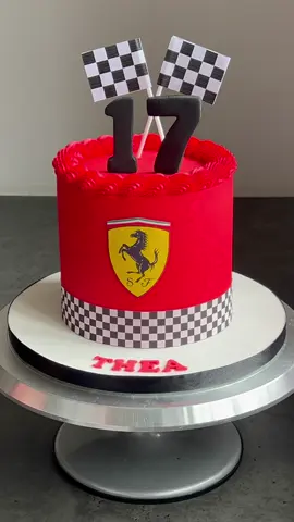 🏎️🏁 #cake #cakedecorating #ferrari #buttercream #piping #caketok #cakevideo #birthdaycake #surrey #foryoupage #fyp 