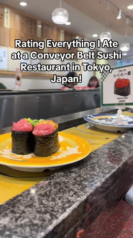 Belt! Belt! Belt! #converyorbeltsushi #sushi #tokyofood #travelvlog #wieiad #japantravel 