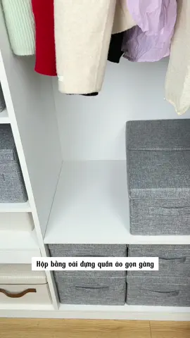 Hộp bằng vải đựng quần áo gọn gàng #hopvaidungquanao #hopdungquanao #hopvaidanang #hopdungquanaogapgon #LearnOnTikTok 