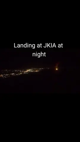 Landing at #JKIA at night #International #flyer #nairobitiktokers #kenya #magicalkenya
