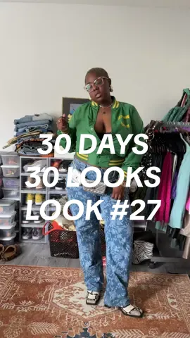 I'm almost done! 😩  30 DAYS OF 30 LOOKS LOOK #27 | 30  #fashiontiktok #TikTokFashion #lookbook #OOTD #lotd #StreetStyle #thriftfashion #maximaliststyle #houstonfashionblogger #thriftstyle #blackfashioninfluencer #nyfw #fashionweek 