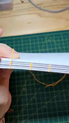 how to bind a text block! #bookbinding #notebook 