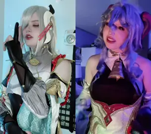 #duet with @Ghost Stories crack ft. Ganyu and Shenhe 😋 #shenhe #shenhecosplay #GenshinImpact #genshinimpactcosplay 