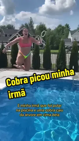 Cobra venenosa cai na minha irmã  #animal #animalsoftiktok #viral #viralvideo #viraltiktok #fly #flap #pravoce #foryou #medo #terror #horror #creepy #piscina #italomatheus 