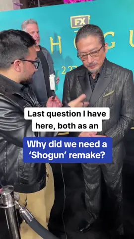 FX’s Shogun brings a story of harmony between east and west, according to its producer and star Hiroyuki Sanada, on the premiere carpet #shogun #shogunfx #hiroyukisanada #japan #tv #samurai #History #premiere #redcarpet #hollywood 