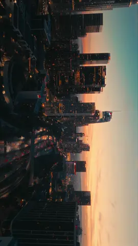 City of angels. Downtown Los Angeles. . . . #losangeles #California #cinematic  #cinematography  #videographer #filmmakersoftiktok #downtown #dtla #traffic #citylights #sunset #drone @DJI Official  @Dehancer 