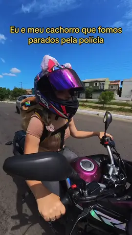 Andando de moto com o dog #mecanicamoto #moto #motovlog 