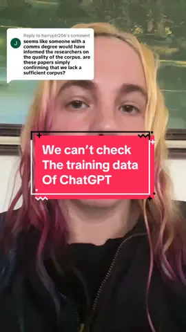 Replying to @harryptr206 one million seconds is 13 days and one billion seconds is 31 years and chatGPT was trained on 70b parameters across almost an exabyte of data so, we do not have enough human attention capacity in the world to check and re-check this at the scale that would be needed.