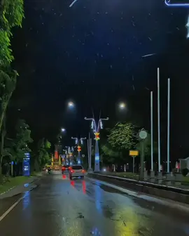 malam yang tenang di temani gerimis di kota sampit