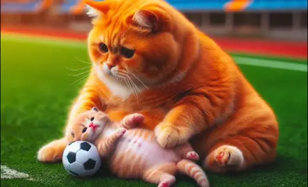 Kitten has a heart attack 😭#cat #ai #catsoftiktok #fyp #aicat #fypシ #catlover #foryou #viral 