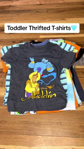 Spring tshirt haul for the little man🤍 #thrifting #thrifthaul #toddlermoms #thriftingfinds #fyp 