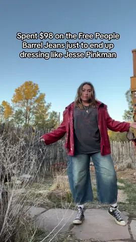 ig it was worth it in the end #freepeople #barreljeans #breakingbad #jessepinkman #crowcore 