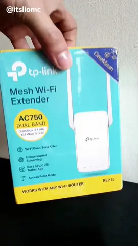 tp-link mesh wifi extender AC750 RE215 Wifi Dear Zone killer Dual Band 2.4G and 5G #wifiextender #dualbandwifiextender #tplink  #tiktokfindsph #tiktokmademebuyit #fyp 