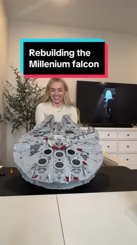 2nd times the charm 😭😭🛸🚀✨🌌 #lego #CapCut #milleniumfalcon #starwars rebuilding the lego millenium falcon after my dog broke it during a move 
