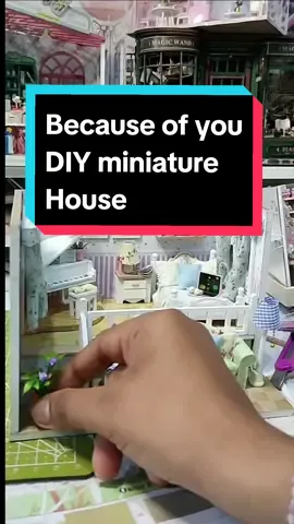 Because of you DIY Miniature House build, easy and relax. enjoy the moment. #wenztrading #dollhouseminiatures #holiday #dollhouse #smallhouse #DIYhouse #miniaturehouse #handcraft #diycraft #live #DIY #Ramadan 