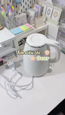 Ấm siêu tốc xinh xinh, siêu tiện lợi với mấy đứa hay uống cà phê như mình #review #unboxing #xuhuong #fyp 