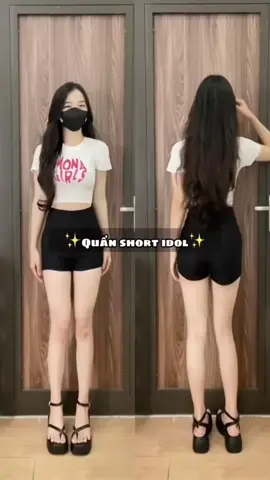 Quần short nữ dance lưng cao khóa sau quần đùi nữ cạp cao ôm dáng kiểu idol kpop nữ chất umi Co Giãn 4 Chiêu tôn dáng màu đen mặc ở nhà,     đi chạy bộ tập gym đep Ôm gọn Pants#sieudangyeu 🤗