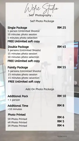 our latest package ‼️ book your slot now 📸‼️ #fyp #selfphotostudio #johor #selfiestudio 