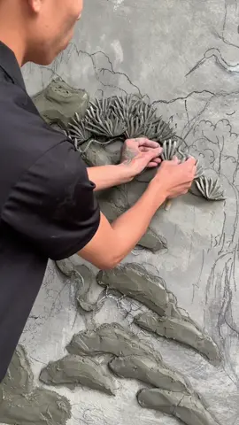 Đắp một cây tùng bonsai chi tiết ❤️#Trending #huongdandaptranh #daydaptranh #tranhtuong3d #tranhphudieuvn #hottrend #coduyenkhongno 