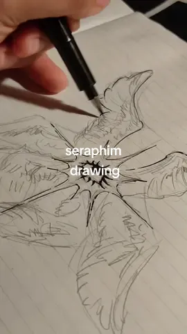 seraphim angel sketch #fyp #drawing #n3c4r6u 