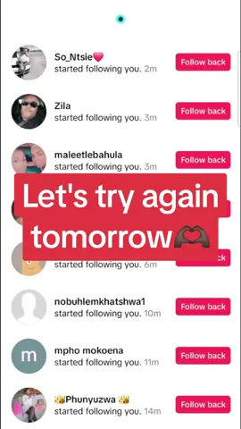 Let's try again tomorrow🫶🏿