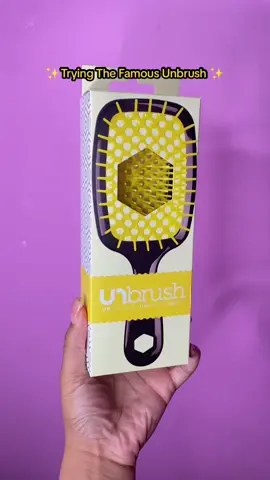 I See The Hype. I Really Wanna Test It With My Natural Hair🌝 #prettygirls #hair #unboxing #unbrushreview #review #fyp #foryoupage #famousfr😘 