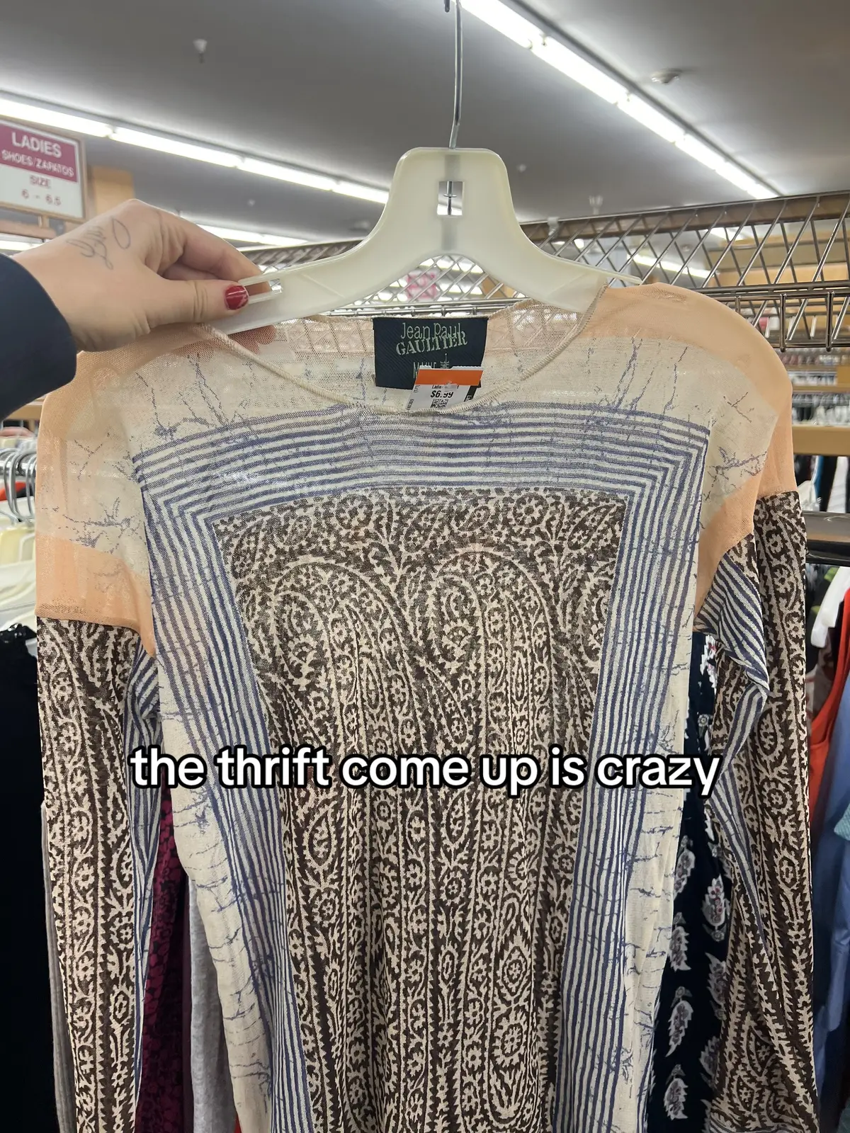 For 7 BEANS 😭 #thrift #jpg #jeanpaulgaultier #vintage #fyp 