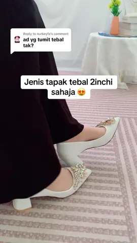 Replying to @nurkeyfa  Tapak tebal ketinggian dua inchi ✅ Empat jenis buckle ✅ Jom cek beg kuning sekarang 😍 #kasutkahwin #kasutmurah #kasutviral #ootdhijabstyle #bridetobe2024 #kasutkelas #fypmalaysia🇲🇾tiktokviral #wendyfashionhomez #konvokesyen #fashionhomezonlinestore #kasuttumittinggi #dailyshoes #kasutraya #kasutraya2024viral #dailyshoes #kasutconvomurah #kasutmalaysia 