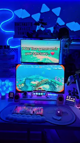 💙Subnautica is such a vibe! I love exploring the fantasy ocean realm 💙 ⁉️What's your go to chill game? ❌ No reposting without credit #setupinspiration #GamerGirl #setupgoals #gamercouple #aesthetic #gameroom #rgb #gamingcommunity #gamers  #GamingSetup #pcgamer #pc #pcgaming  #contentcreator #contentcreators  #gamer #gaming