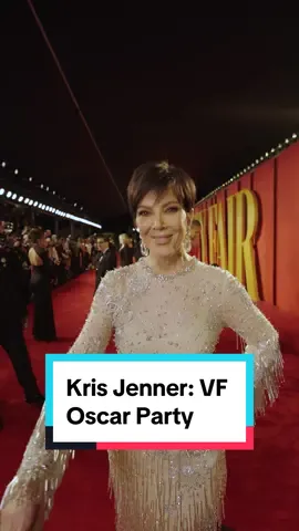Momager of the year, #KrisJenner had arrived. #VFOscars  #oscars #vanityfairoscarparty #academyawards 