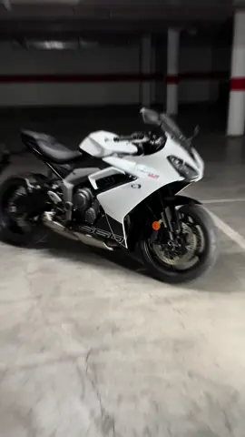 But have you seen it in white yet? 🤍 #Daytona660 #GameOn #FYP #Triumph #TriumphMotorcycles #Daytona #TriumphDayton #SportsBike