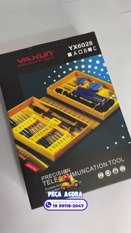 Transforme suas habilidades de reparo com o melhor jogo de ferramentas do mercado! 💥 Abra praticamente todos os celulares e tablets atuais, incluindo iPad e iPhone, com nosso jogo de ferramentas de precisão! 🛠️  Fabricado em material durável e acompanhado por um estojo de organização, este kit de 38 peças é indispensável para manutenção em dispositivos eletrônicos. 📱💻  Obtenha resultados precisos com a pinça de alta precisão e chaves plásticas ideais para abertura de dispositivos. Confira na Tia Lu Peças e eleve seu nível de reparo! 🔧  #ReparosEletrônicos #JogoDeFerramentas #ManutençãoDeCelulares #TiaLuPeças