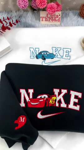 McQueen and Sally: Fueling love and friendship on the racetrack! 🏁❤️🏎️  #lightningmcqueen #sally #lightningmcqueenandsally #cars #cars2 #carsmovie #mcqueen #mcqueen⚡ #lighteningmcqueen #sallycarrera #sallycars #mcqueenandsally #mcqueencar #embroidery #embroideredsweatshirt #embroideredhoodie #matchingoutfits #matchingsweatshirts #matchingcouple #outfitcouple #hoodie #couplehoodies #embroiderysmallbusiness 