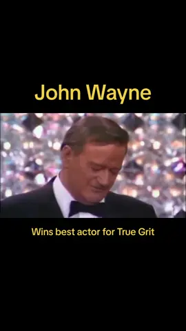 John Wayne Wins Best Actor Oscar for his performance in 