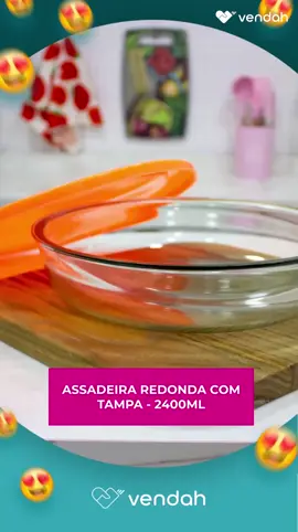 assadeira redonda de vidro #viralvideo #vendasnotictok #casa #vendatictok #vendasonline #familiatiktok #comprar #casalinda 