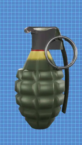 How does a grenade work? #3d #3danimation #facts #bomb #grenade #trending 