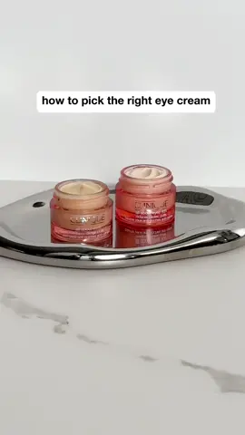 eye area skin is typically drier—so we NEVER skip eye cream. #clinique #allabouteyes #eyecream #skincareroutine 
