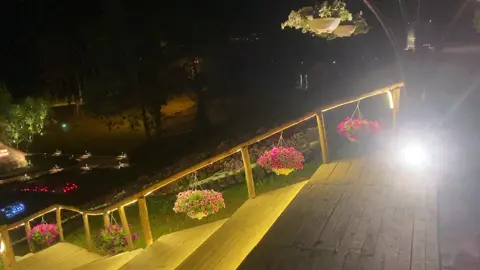 Rừng thông bản áng về đêm#mộcchâu #