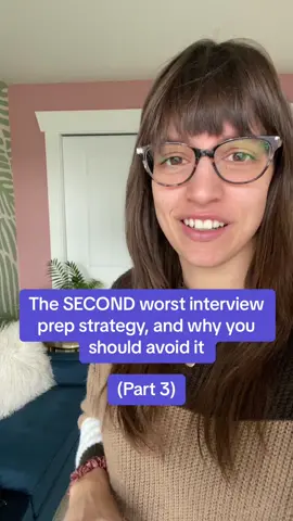 This is the SECOND worst interview prep strategy, and why you should avoid it  #interviewprep #interviewpreparation #interviewstrategies #jobinterviews #interviewtips #interviewhelp #interviewtip #interviewmistakes 