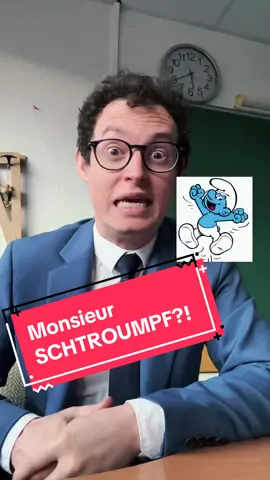 Monsieur SCHTROUMPF ?! 🤣🔵 #prof #professeur #monsieurprof #cours #anglais #coursdanglais #english #eleve #eleves #élève #college #lycee #schtroumpfs #rire #anecdote #histoire #story #laugh 
