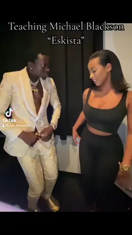 : @Michael Blackson showing out his new eskista moves with @Sosi Kameleon ! Who is ready for eskista battle? . . Outfit kameleon Apparel. Link in Bio. #eskita #kameleonApparel #ethiopian_tik_tok #ethiopia #ethiopiandance #habesha #habeshatiktok #konjo #michaelblackson #michaelblacksonclips #viral #foryourpage #typ #typage