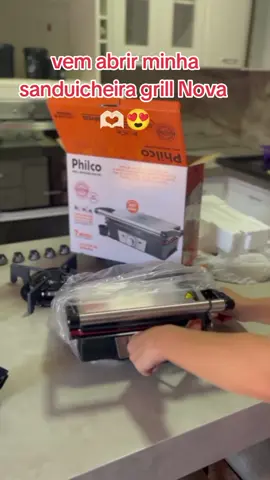 apaixonada 😍🫶🏻🏠🙏🏻 #compras #recebidospagos #philco #sanduicheira #grill 