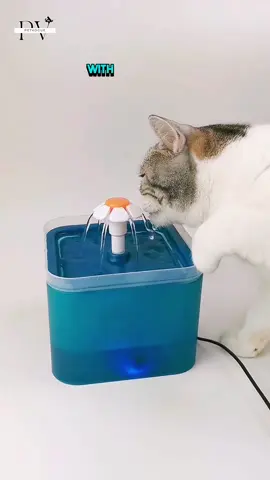 Quench your cat's thirst in style with our 2L Automatic Water Fountain with LED! 🐱✨ Now 30% off + FREE global delivery! 🌍🎉 Tap the link in our bio! #CatWaterFountain #DealAlert 🌟🐾
