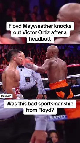 Floyd KO’s Ortiz #boxing #ko #jab #usboxing #floydmayweather #wbc #knockout #controversial #usa #moneymayweather #tbe #moneyteam 