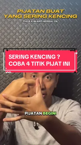 Ada yang keseringan buang air kecil (kencing) ? Coba deh pijatan begini  #seringkencing #pijat  #madea #madeawarmherbaloil 
