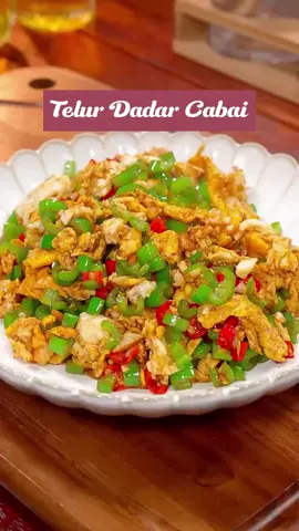 menu hemat akhir bulan, telur dadar mix cabai. #akhirbulan #resepsimple #telurdadar #menuhemat 